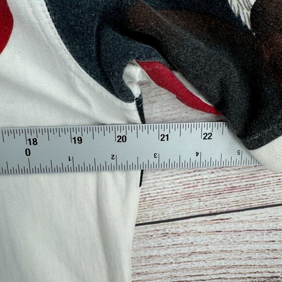 Vintage Royal Air AOP American Flag Bald Eagle Print Polo Shirt Men's L White‎ - Picture 10 of 11